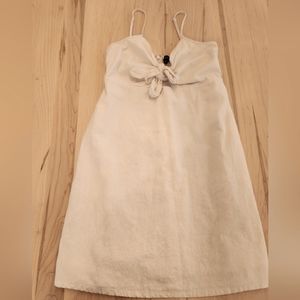Dynamite white linen dress